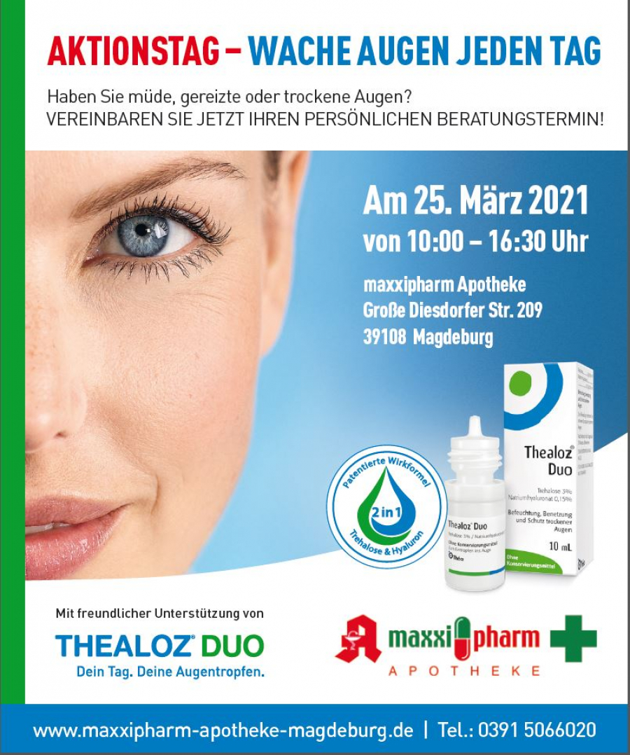 Aktionstag trockenes Auge 25.03.2021